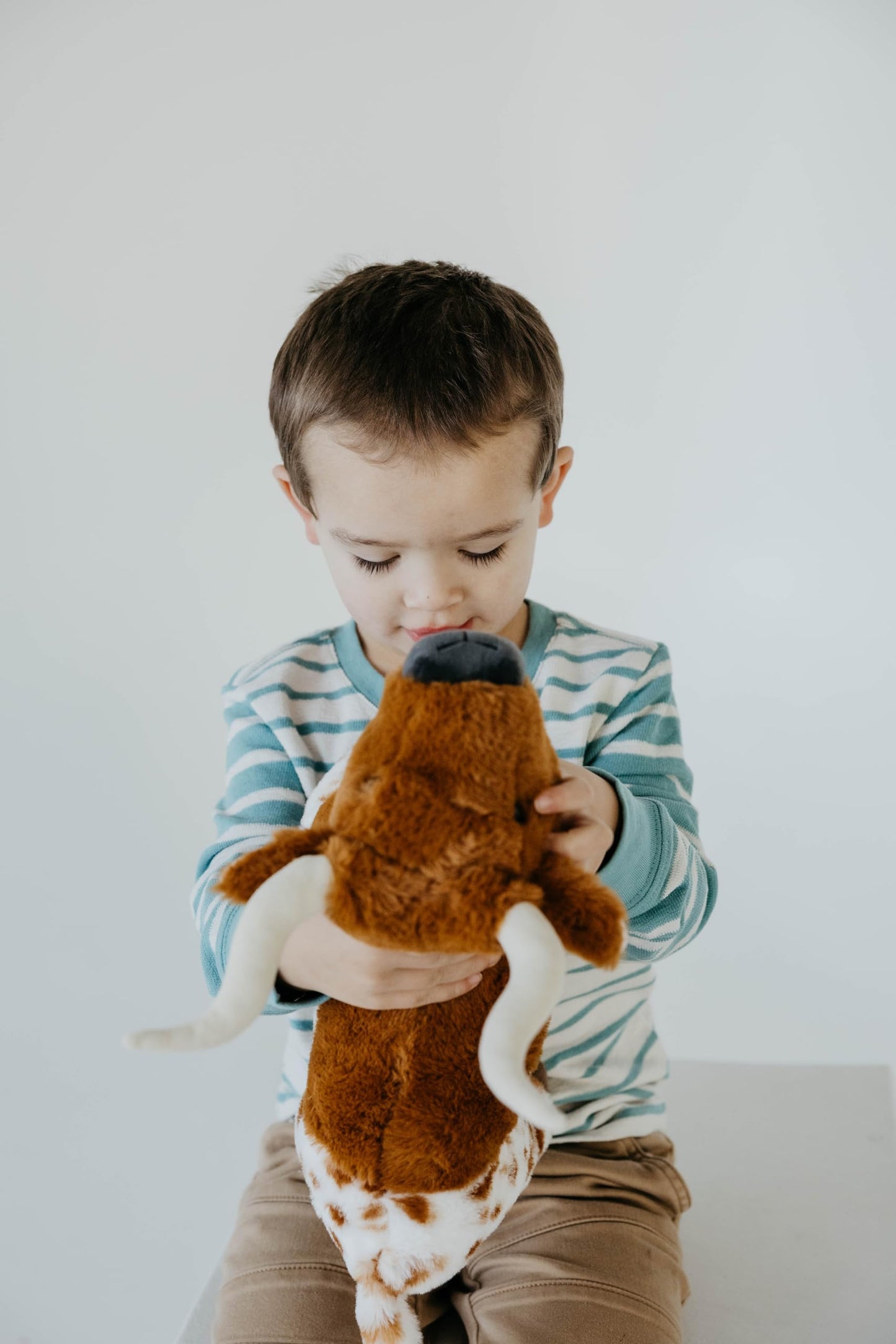 The Petting Zoo Longhorn Stuffed Animal Plushie, Gifts for Kids, Wild Onez Wildlife Animals, Longhorn Plush Toy 12 inches