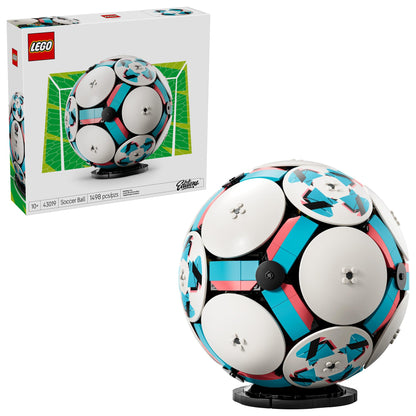 LEGO Editions Soccer Ball - Building Toy for Kids - Collectible Sports Decor for Boys & Girls, Ages 10+ - Includes Micro Stadium - Gift Idea for Birthdays - 43019