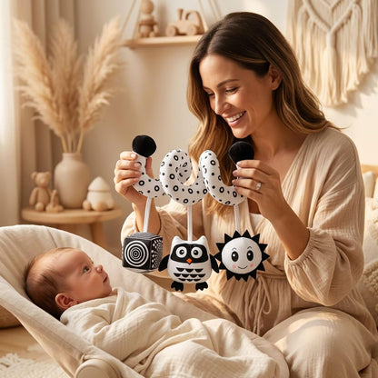 Yiklucg Multi-Use Baby Spiral Activity Toy – Spiral carseat Toy for Car Seat, Stroller,Play Gym, Keeps Baby Quiet, Easy Travel Solution