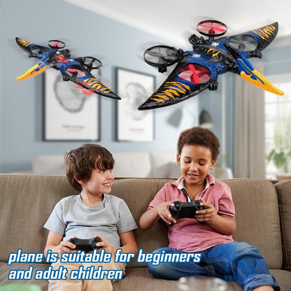 jaming Pterodactyl Drone Dragon Toys Rc Airplanes for Kids and Adults Easy to Flying Dinosaur Toys Remote Controlled Aircraft for Beginners Hobby RC Plane Toys Birthday Gifts for Boys 8-12