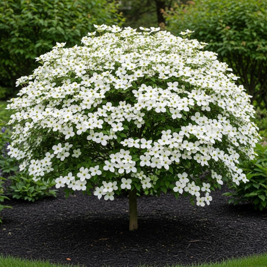 White Dogwood Tree Live Plant in Quart Pot, 6 to 12 Inc Tall, Live White Flowering Dogwood Trees Shrubs for Planting Outdoors