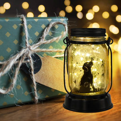 Kyoryuger Mothers Day Gifts for Mom Dog Solar Lanterns Garden Decor Dog Gifts for Women Mom Grandma Unique Teen Girl Gifts Decorative Solar Lanterns for Yard Lawn Patio Landscape Garden