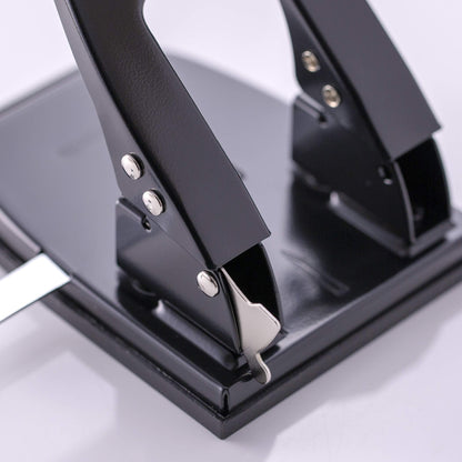 Smowfes Professional Two Hole Punch and Hole Puncher for Paper | 30 Sheets Capacity, Black (90079)