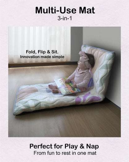 Discover the Pupilo 3-in-1 Baby Play Mat, Toddler/Baby Seat & Quiet Time – Surprising Thick Non-Slip Foam Mat. Quick and Easy Clean | Fits in Baby Playpen, Perfect for Tummy Time, Crawl & Safe Play