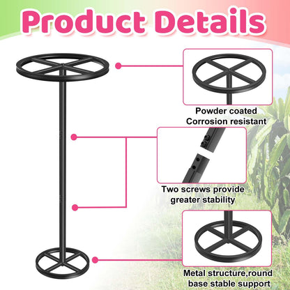 ODSNANIE Metal Dragon Fruit Trellis, Adjustable Durable Dragon Fruit Plant Trellis Vertical Indoor Support Frame for Climbing Plants Trees Cactus Garden Outdoor Potted Support,1 Pcs