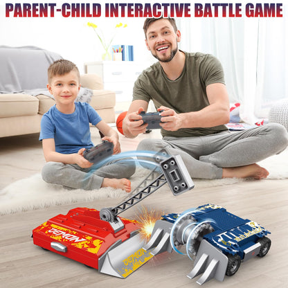 Mostop Battle Robots Arena Set, Interactive RC Fighting Robots Toy - 2.4Ghz Remote Control Robot Toys for Kids, Rechargeable Battle Bots with Arena, Combat Robots STEM Toys for Boys Girls
