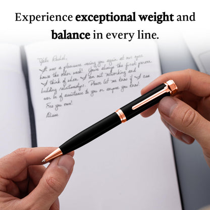 Ellington Pens Luxury Ballpoint Pen – Premium Quality, Smooth Writing Experience, Elegant Design, Includes 2 Ink Refills (Black & Blue) – Ideal for Professionals and Gift Giving