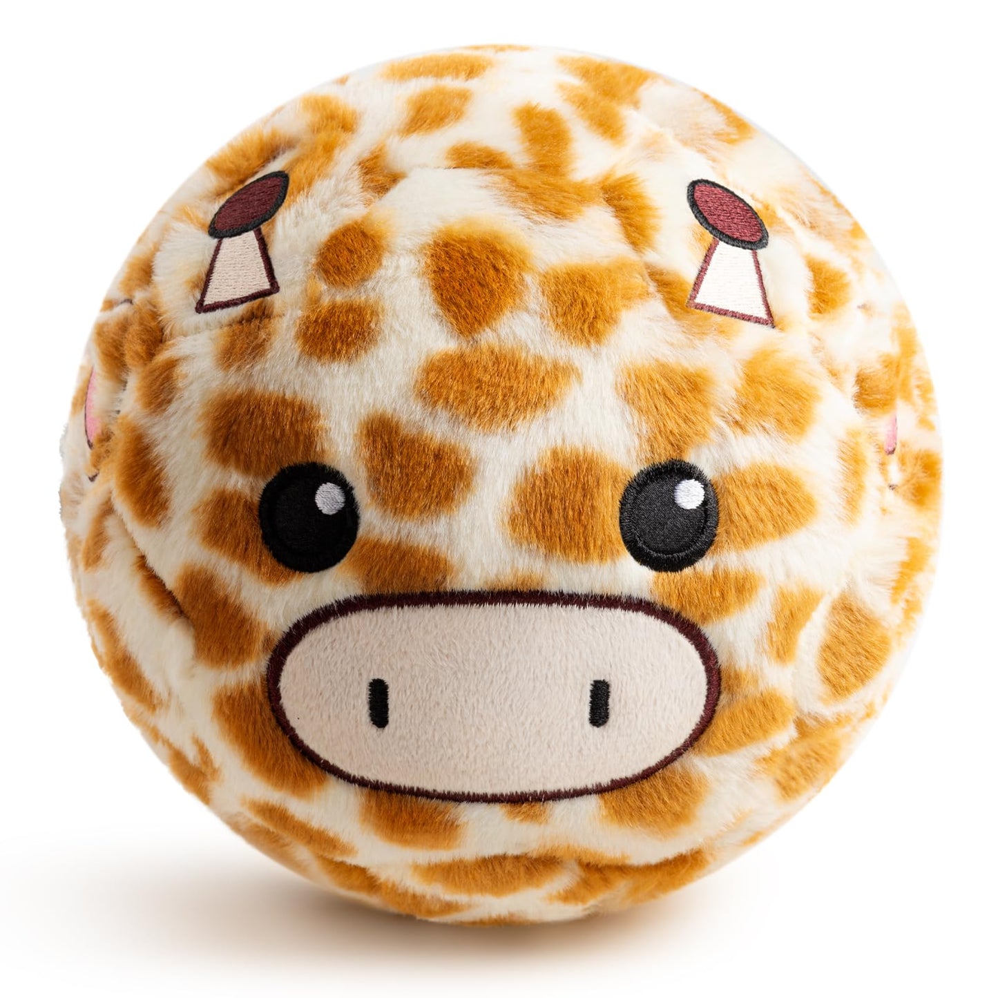 VangeBow Silent Indoor Soccer Balls for Toddlers 1-3, Inflatable Soft Plush Baby Toddler Soccer Ball Toys Gifts for Kid 3-5 Year Old Boy Girl First Birthday Gift (Giraffe, Pump Include)