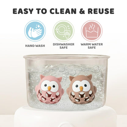 Baby’s Way Teething Toy – Owl Silicone Teether Toy for Babies 3–6 Months Toys for 6–12 Months – Baby Teething Relief, Silicone Teethers for Babies