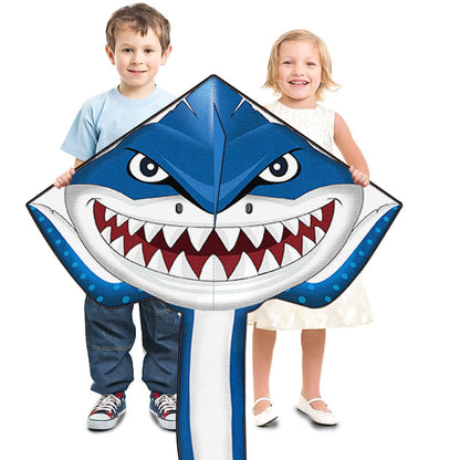 Kites for Kids Ages 4-8 8-12, Large Shark Kite Easy to Fly for Kids & Adults, Beach Kites Toys with 328ft String and Handle, Beginner Kite for Boys Girls Outdoor Activities Summer Beach Games