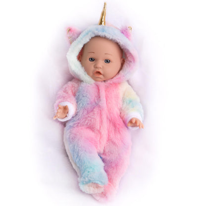 12 Inch Baby Dolls with Unicorn Clothes In Gift Box, With Doll Accessories Unicorn Onesie Clothes Feeding Bottle Pacifier Blanket, Play Set Toy for 3 4 5 6 Years Toddlers, Christmas Birthday Ideal