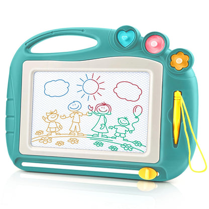 Daisiki Magnetic Drawing Board, Toddler Toys for Age 1 2 3 Boys Girls, Toddler Drawing Board, Birthday Easter Christmas Halloween Kids Toy Gifts for Boys and Girls