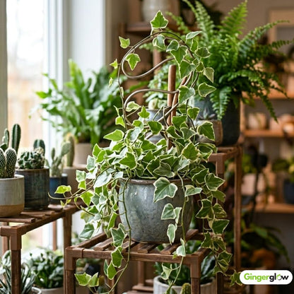 Ivy Live Plant in 4 Inch Pot - Wax Ivy | Real Wax Ivy Plant | Trailing & Climbing Easy-Care Houseplant | Live Houseplants for Home & Office Décor