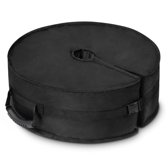 18" Round Umbrella Base Weight Sandbag, Fillable Sand Bags with Side-Slot Opening, Heavy-Duty Sandbags for Weight Fits Offset, Cantilever & Outdoor Patio Outdoor Garden Parasol Stand (Without Sand)