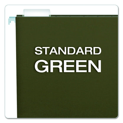 Pendaflex Recycled Hanging Folders, Legal Size, Standard Green, 1/5 Cut, 25/BX (81622)
