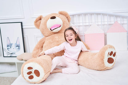 IKASA Giant Teddy Bear Plush Toy Stuffed Animals (Brown, 63 inches)