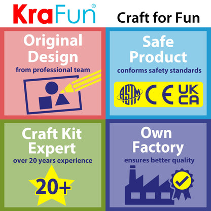KRAFUN Safari Animal Preschool Arts & Crafts Lacing Kit, 10 Easy Lacing Cards for Toddlers Fine Motor Skills