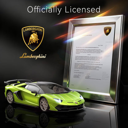 AEROQUEST Lamborghini Remote Control Car, 1:24 Scale Electric Sport Racing Hobby Toy Car Lamborghini Model Vehicle for Boys Girls Birthday Gifts, Green