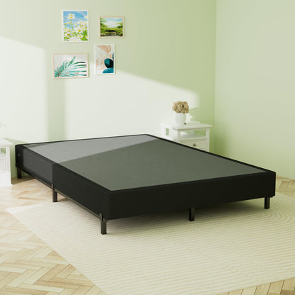 Superay Full Box Spring, 5 inch Box Spring for Full Bed, Heavy Duty Metal Bed Frame with Fabric Cover, 3000lbs Max Weight Capacity Bed Base Mattress Foundation, Easy Assembly, Noise Free, Black