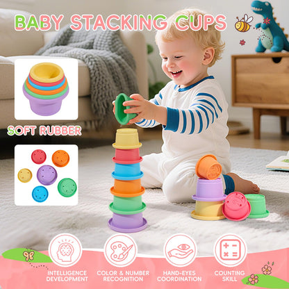 Bath Toys for Kids Ages 1-3 17PCS Fun and Easy-Grip Mold Free Baby and Toddler Bath Toys Set, Interactive Flower and Watering Can Bathtub Pool Water Table Toys for 1+ Year Old Boys Girls Gifts