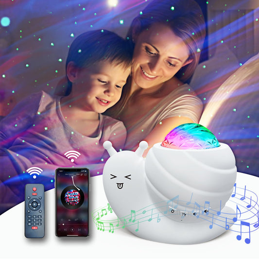 Mycket Star Projector, Galaxy Projector Light, LED Night Light Lamp, Night Light Projector with Remote 360°Rotating Sleep Soothing Colors Changing Music Bluetooth Speaker Timer Fuction for Bedroom