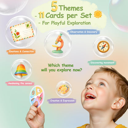 Kids Nature Scavenger Hunt – Outdoor Game for Kids | Laminated Waterproof, Wipe-Clean | 55 Cards, 5 Themes, Spinner & Stickers, Soft-Touch | Ages 3–12 Stocking Stuffers
