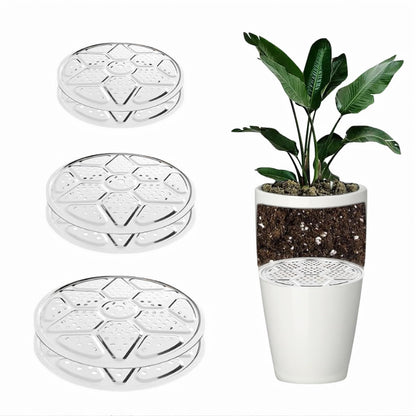 Neuqiho 3-Size Stainless Steel Planter Inserts 6-Pack, Plant Risers for Pots with Drainage Holes, Save Soil Lightweight Filler for Large Outdoor and Indoor Planters