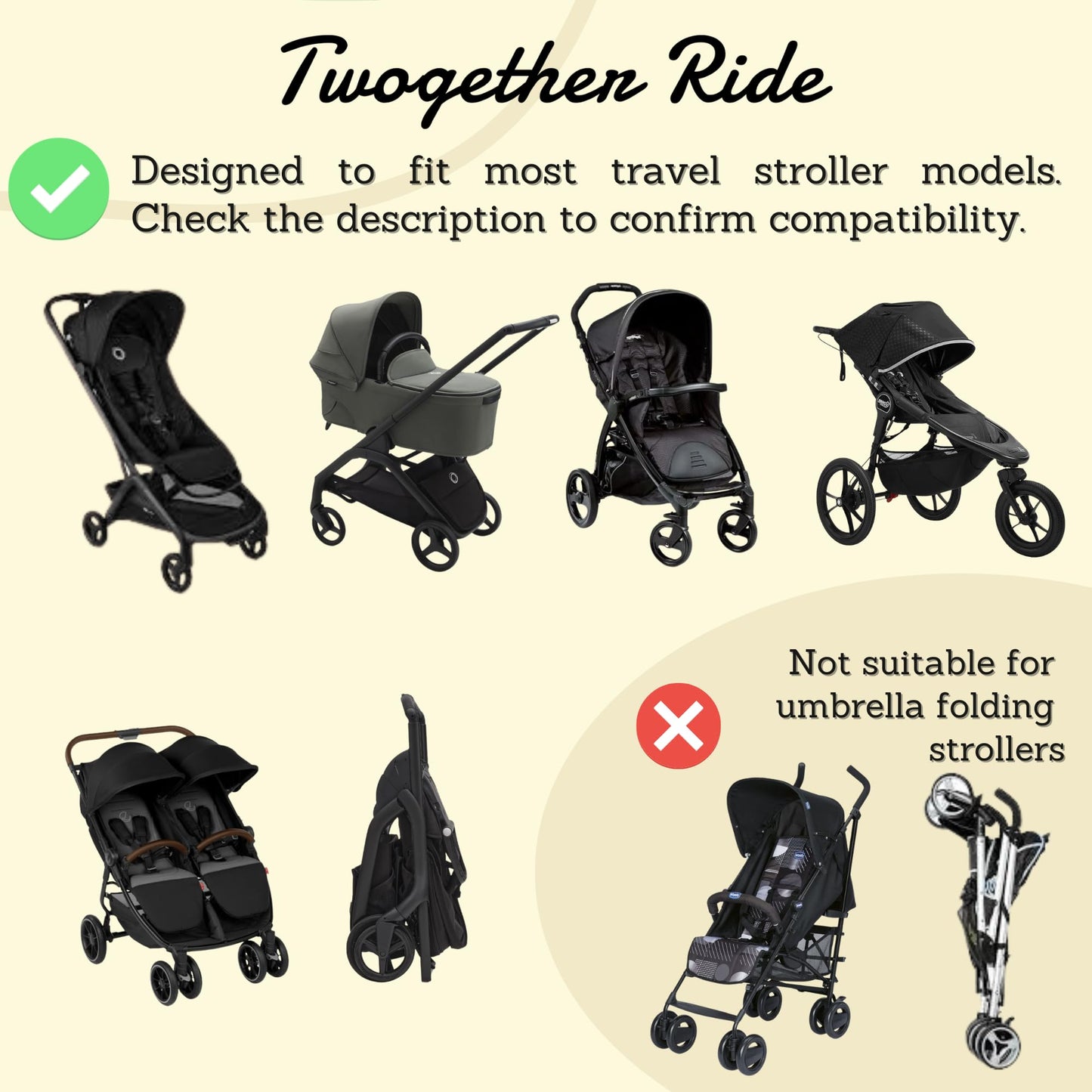 Hammock Seat Attachment. Alternative for Universal Stroller Board for Infant and Toddler or Toddler Stroller 3-5 Year Old. Alternative for Stroller for Toddler (Sandstone)