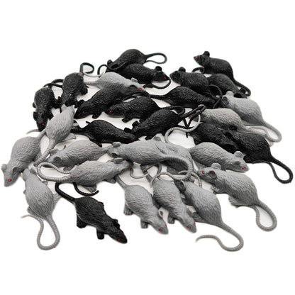 30 Pcs Mini Simulated Mouse Fake Mice Realistic Mouse Fake Rats Small Plastic Mice Realistic Terror Plastic Mouse Figurines Toy for Kids Children April Fools Day Halloween Prank Party Supplies