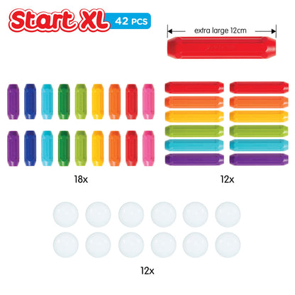 SmartMax Start XL (42 pcs) STEM Magnetic Discovery Building Set Featuring Safe, Extra-Strong, Oversized Building Pieces for Ages 3+