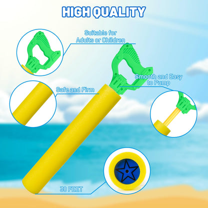 Water Guns for Kids, Outdoor Water Toys, Squirt Blaster Guns Pool Toys for Kids Ages 4-8, 8-12, Backyard Swimming Beach Garden Fighting Game Party Activities for Girls Boys Teen
