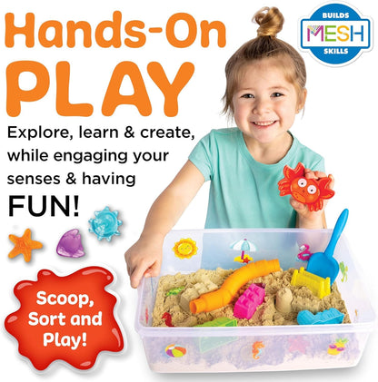Creativity for Kids Sensory Bin: Beach - Toddler and Preschool Toys, Sensory Box with Toys for Toddlers, Kids Gifts for Toddler Boys and Girls (Ages 3+)