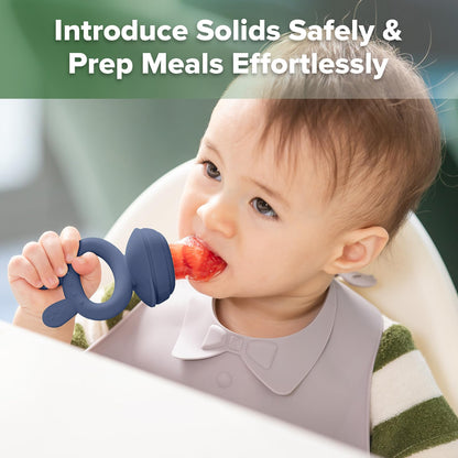 Haakaa Baby Fruit Food Feeder & Large-Palm Baby Teether Combo