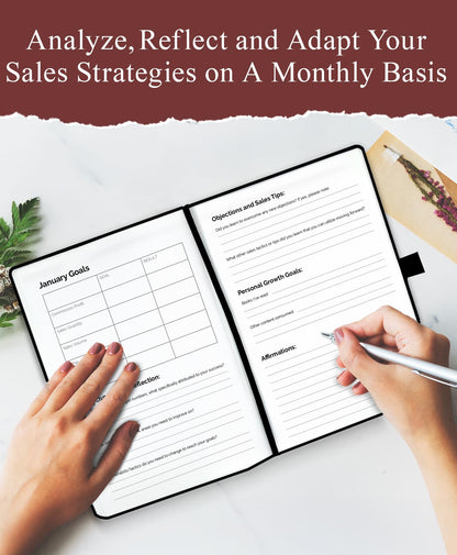 The Closer's Notebook: Sales Journal & CRM Notebook for Sales Reps, Sales man tracking, Prospecting, follow up notebook, Overcoming objections, Goal setting planner & Sales Log book
