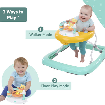 Bright Starts Disney Baby Winnie The Pooh Once Upon a Walk Activity Walker, 2 Ways to Play, Unisex, Ages 6 Months+