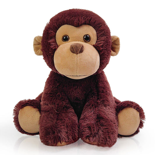 Hideekoog Monkey Stuffed Animal Toy, Soft Huggable Monkey Plush Toys for Kids, Cute Animal Gift for Boys Girls and Toy for 1-3 Toddlers -8.5 Inch