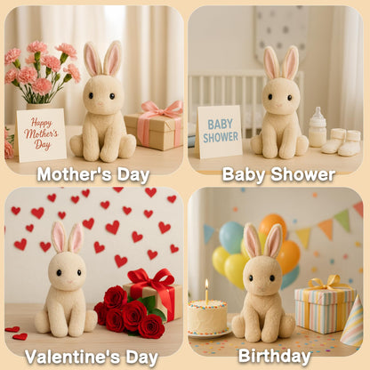 WEIGEDU 17.3-Inch Rabbit Bunny Stuffed Animal Plush Toy for Kids, Boys, Girls, Babies - Perfect Birthday, Easter, and Christmas Bedtime Gift