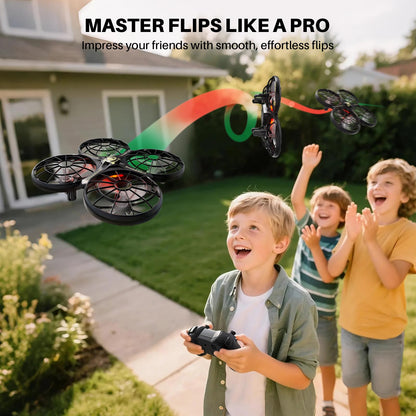 SYMA X100 Drone for Kids 8-12, Automatic Obstacle Avoidance, Up to 20 Mins Flight Time(2 Batteries), One-Key 360°Flips and Altitude Hold, Full-Guard Safe Indoor Drone Gift for Boys & Girls