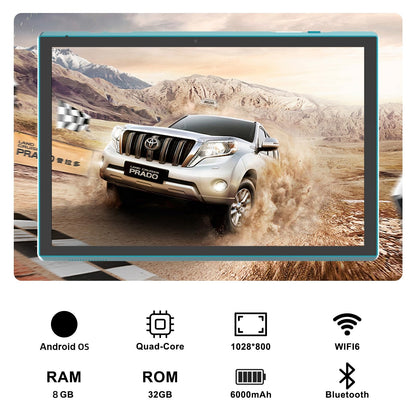 Android Tablet 10 Inch Tablet With Case Stylus Android 15 Tablets 8GB RAM 32GB ROM Support 1TB Expansion 6000mah Battery 10.1" IPS HD Touchscreen 2MP+8MP Dual Camera WIFI-6 Bluetooth5.0 Tablets