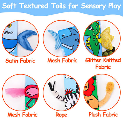 2PCS Baby Books Toys 0-6 Months Infant Tummy Time Sensory Travel Toys 3 4 5 6 Month Crinkle Touch Feel Busy Soft Book for Babies 0-3 3-6 6-12 Months Newborn Essentials Must Haves Boy Girl Shower Gifts
