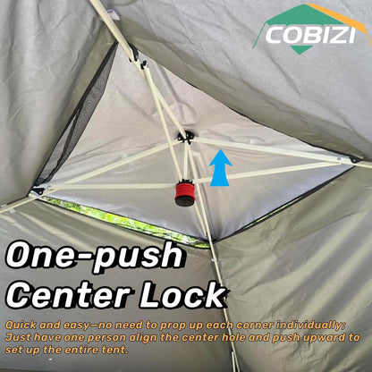 COBIZI 12x12 FT Pop up Gazebo on Clearance Outdoor pop up Canopy Tent,carpas para Patio, Shelter Tents with Sandbags & Portable Carry Bag, Patio Gazebos for Camping, Garden & Lawn, Darkgrey(Upgraded)