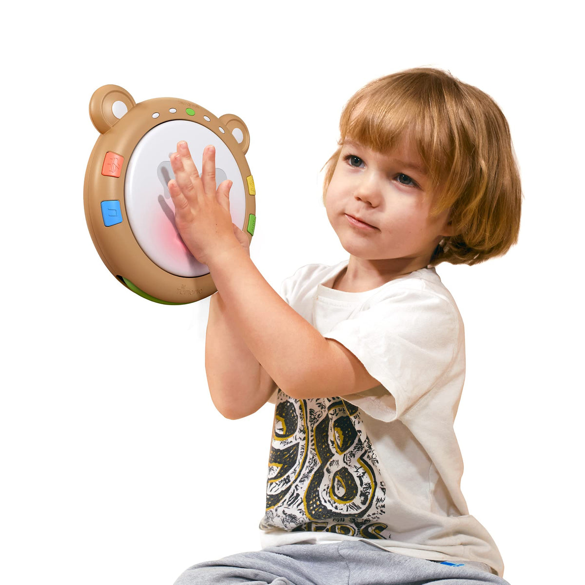 TUMAMA Baby Musical Toy, Electronic Drum Instruments with Light and Sound, Early Educational Development Songs Gift for Infants, Toddlers, Boys, Girls