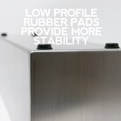 Buhbo Modern Trough Rectangle Planter 32 inch, Brushed Stainless Steel