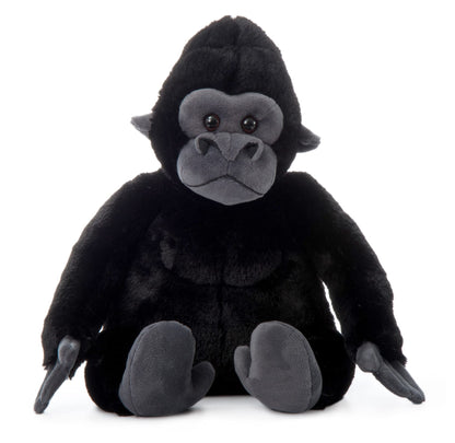The Petting Zoo Gorilla Stuffed Animal, Gifts for Kids, Wild Onez Zoo Animals, Gorilla Plush Toy 12 inches