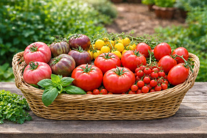 Tomato Starter Live Plug Plants 9 Plants – Heirloom & Hybrid: Brandywine Pink, Cherokee Purple, Mortgage Lifter, Yellow Pear, Better Boy Plus, Wonderstar Pink, Supersweet 100, Beefmaster, La Roma
