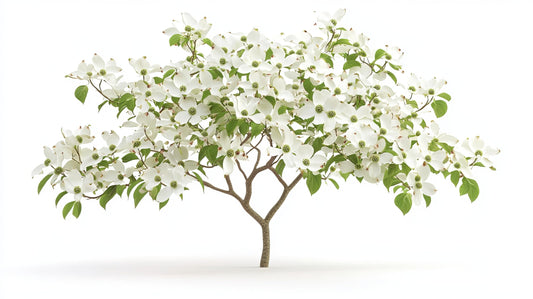 3 White Flowering Dogwood Tree Seedlings for Planting | Live Tree Seedlings (3 Trees) | 1 Year Old Seedlings