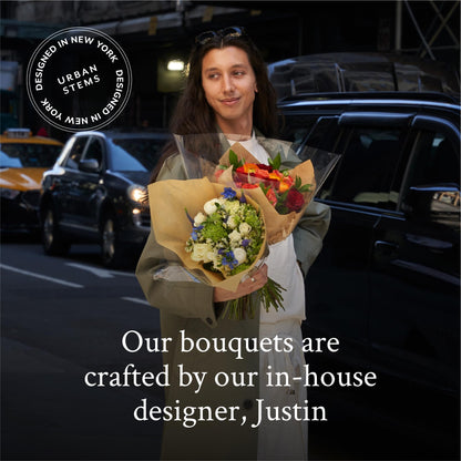 UrbanStems – The Parasol Bouquet (No Vase) – Fresh Flowers for Delivery – Birthday, Thank You, or Congratulations