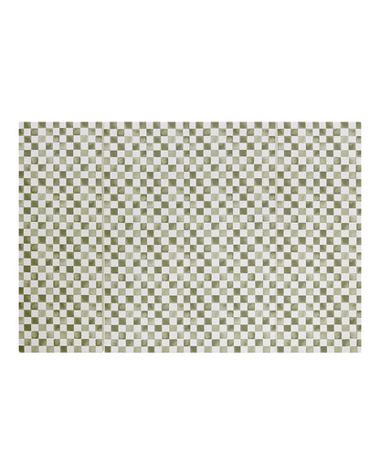 House of Noa Foldable Baby Tumbling Mat – Memory Foam Padded Foldable Kids Play Mat for Floor | Durable, Stylish, and Cushioned Design | 4'x6' | Checker Fern
