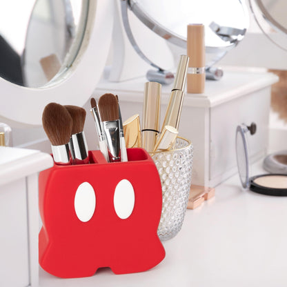 Jay Franco Disney Mickey Mouse Toothbrush Holder - Red Resin Pencil Holder - Bathroom Storage