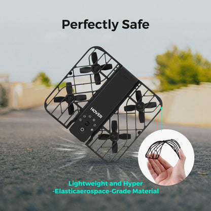 HOVERAir X1 Drone with Camera, Follow-me Drone with Self-Flying Mode, Foldable Mini Drone with HDR Video Capture, Palm Takeoff, Intelligent Flight Paths, Hands-Free Control Black (Combo Plus)